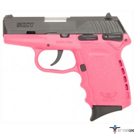 SCCY CPX1-CB PISTOL DAO 9MM 10RD BLACK/PINK MANUAL SAFETY