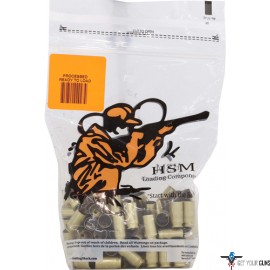 HSM BRASS 9MM ONCE FIRED UNPRIMED 100 COUNT