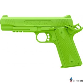 COLD STEEL 1911 RUBBER TRAING PISTOL COCKED AND LOCKED GREEN