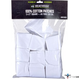 BREAKTHROUGH CLEANING PATCHES 2 1/2" SQUARE .45-.58 50 PACK