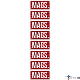 MTM AMMO CALIBER LABELS MAGS 8-PACK