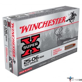 WIN AMMO SUPER-X .25-06 REM. 120GR EXPANDING POINT 20-PACK