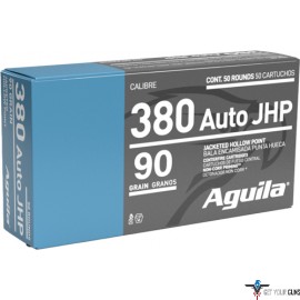 AGUILA 380 ACP 90GR JHP 50RD 10BX/CS