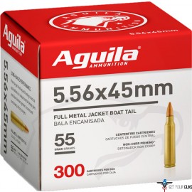 AGUILA AMMO 5.56x45 55GR. FMJ 300-BOX