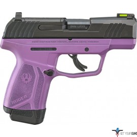 RUGER MAX-9 9MM LUGER DAY/NIGT PURPLE OPTIC READY HOGUE