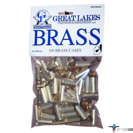 GREAT LAKES BRASS .44SW SPECIAL NEW 100CT
