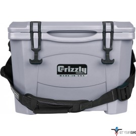 GRIZZLY COOLERS GRIZZLY G15 GUNMETAL GRAY 15 QUART COOLER