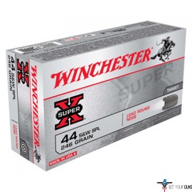 WIN AMMO SUPER-X .44SW SPECIAL 246GR. LEAD-RN 50-PACK