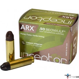 QUANTUM AMMO P.HUNTING .50 BEOWULF 200GR ARX 20-PACK