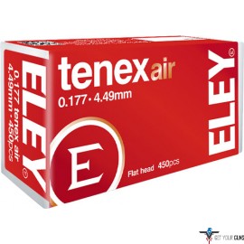 ELEY TENEX AIR PELLETS .177 4.49MM 8.2 GRAINS 450-PACK