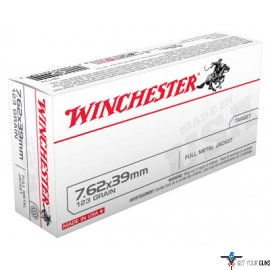 WIN AMMO USA 7.62X39 123GR. FMJ 20-PACK