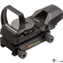 TRUGLO PANORAMIC SIGHT 4-RETICLE RED/GREEN BLACK
