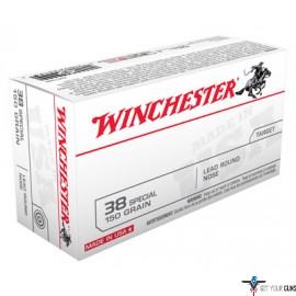 WIN AMMO USA .38 SPECIAL 150GR. LEAD-RN 50-PACK