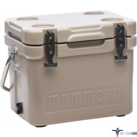 MAMMOTH CRUISER SERIES COOLERS 20 QUART TAN/TAN W/HANDLE