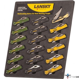 LANSKY SHARPENERS SMALL LOCKBACK KNIFE DISPLAY 18-PACK