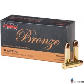 PMC AMMO .38 SPECIAL 132GR. FMJ-RN 50-PACK