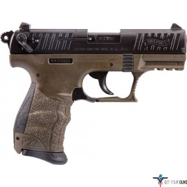 WALTHER P22 CA MILITARY .22LR 3.42" AS 10-SHOT OD GREEN