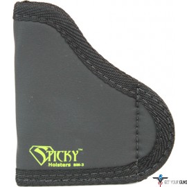 STICKY HOLSTERS SMALL HANDGUNS W/LASER UP TO 2.75" BARREL BLK