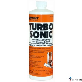 LYMAN TURBO SONIC CASE CLEANING SOLUTION 32OZ. BOTTLE