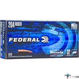 FED AMMO .204 RUGER 32GR. VMAX 20-PACK
