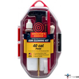 SHOOTERS CHOICE 40 CAL PISTOL CLEANING KIT