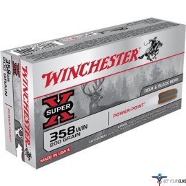 WINCHESTER SUPER-X 358 WIN 200GR POWER POINT 20RD 10BX/CS
