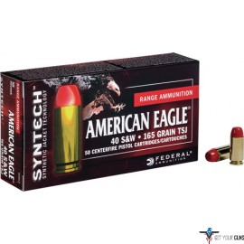 FED AMMO AE .40SW 165GR. TOTAL SYNTHETIC JACKETS 50-PK
