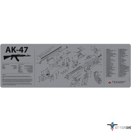 TEKMAT ARMORERS BENCH MAT 12"X36" AK-47 GREY