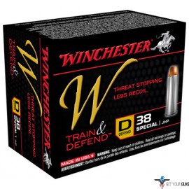 WIN AMMO W DEFEND .38 SPECIAL 130GR. DEFENDER JHP 20-PACK