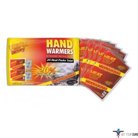 HEAT FACTORY HAND WARMER MINI FAMILY 24 PACK (12 PAIR) 10HR