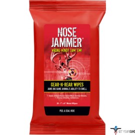 NOSE JAMMER GEAR AND REAR 7"X6" WIPES 20-PACK