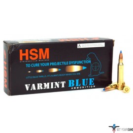 HSM AMMO .223 55GR. BLUE TIP SIERRA BLITZ KING 20-PACK