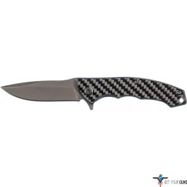 SCHRADE KNIFE CARBON FIBER ULTRA GLIDE TI 2.75" BLD BLACK