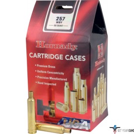 HORNADY UNPRIMED CASES .257 WBY MAG 50-PACK