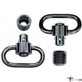 GROVTEC HD PUSH BUTTON SWIVEL SET BLACK 1 1/4" 2 PACK