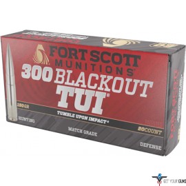 FORT SCOTT 300 BLACKOUT TUI 150GR SOLID COPPER 20RD 25BX/C