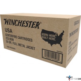WIN AMMO USA .223 (1000 CASE) 55GR. FMJ PACKED IN TRAYS