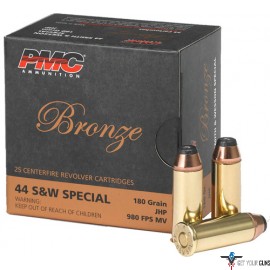 PMC AMMO .44 S&W SPECIAL 180GR. JHP 25-PACK