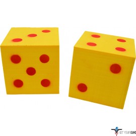 BENCHMASTER SHOOT THE DICE 1 PAIR (2) YELLOW/RED DICE TARGT
