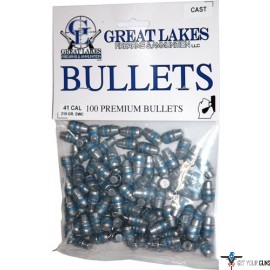 GREAT LAKES BULLETS .41 CAL. .411 215GR. LEAD-SWC 100CT