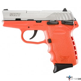 SCCY CPX1-TT PISTOL DAO 9MM 10RD SS/ORANGE SAFETY