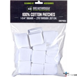 BREAKTHROUGH CLEANING PATCHES 1 3/4" SQUARE .270-357 50 PACK