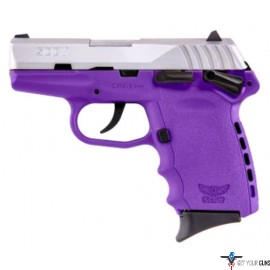SCCY CPX1-TT PISTOL DAO 9MM 10RD SS/PURPLE MANUAL SAFETY