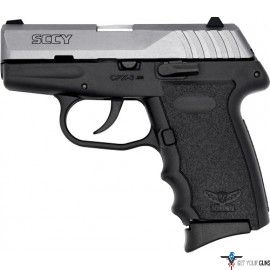 SCCY CPX3-CB PISTOL DAO .380 10RD STAINLESS/BLK W/O SAFETY