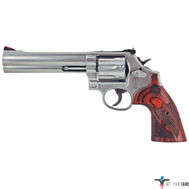 S&W 686 DELUXE .357 6" AS 7-SHOT SS CHECKERED WOOD GRIPS