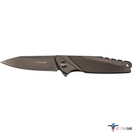SCHRADE KNIFE RAY ULTRA GLIDE TI 3.5" BLADE BLACK