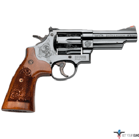 S&W 29 .44MAG 4" AS 6-SHOT BRIGHT BLUED MACHINE ENGRAVED