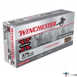 WIN AMMO SUPER-X .375 WIN. 200GR. POWER POINT 20-PACK