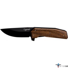 WOOX KNIFE LEGGENDA FOLDER 3.43" WALNUT HANDLE!