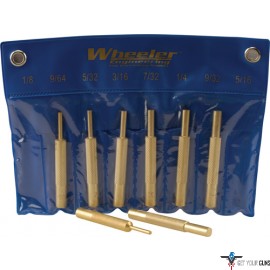 WHEELER 8-PC BRASS PUNCH SET W/STORAGE POUCH